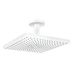 Hansgrohe Raindance E deszczownica 30 cm kwadratowa z ramieniem sufitowym biały mat 26250700