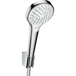 Hansgrohe Croma Select S zestaw prysznicowy ścienny biały/chrom 26411400