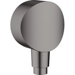 Hansgrohe FixFIt S przyłącze kątowe z zaworem zwrotnym czarny chrom szczotkowany 26453340
