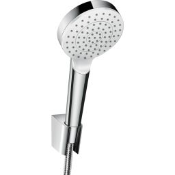 Hansgrohe Crometta zestaw prysznicowy ścienny EcoSmart biały/chrom 26568400