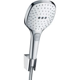 Hansgrohe Raindance Select E zestaw prysznicowy ścienny biały/chrom 26720400