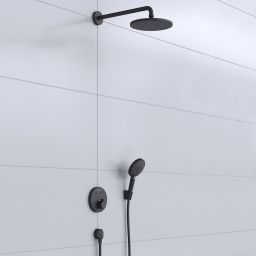 Hansgrohe Raindance S zestaw prysznicowy podtynkowy termostatyczny z deszczownicą czarny mat 27959670