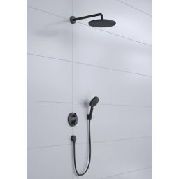Hansgrohe Croma zestaw prysznicowy podtynkowy termostatyczny czarny mat 27961670