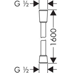 Hansgrohe Isiflex wąż prysznicowy 160 cm biały mat 28276700