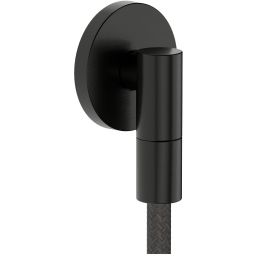 Hansgrohe FixFit Fine S przyłącze kątowe czarny chrom szczotkowany 28882340