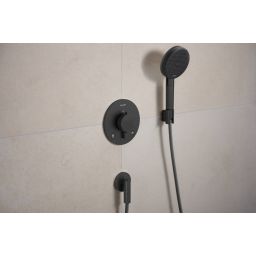 Hansgrohe FixFit Fine S przyłącze kątowe czarny chrom szczotkowany 28882340