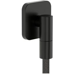 Hansgrohe FixFit Fine Q przyłącze kątowe czarny chrom szczotkowany 28884340