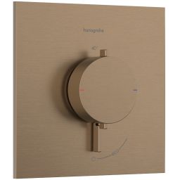 Hansgrohe Ecostat Comfort E bateria prysznicowa podtynkowa termostatyczna brąz szczotkowany 33710140