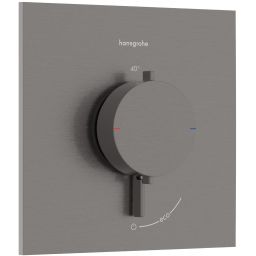 Hansgrohe Ecostat Comfort E bateria prysznicowa podtynkowa termostatyczna czarny chrom szczotkowany 33710340