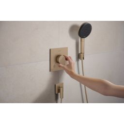 Hansgrohe Ecostat Comfort E bateria wannowo-prysznicowa podtynkowa termostatyczna brąz szczotkowany 33711140