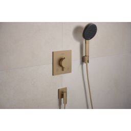Hansgrohe Ecostat Comfort E bateria wannowo-prysznicowa podtynkowa termostatyczna brąz szczotkowany 33711140