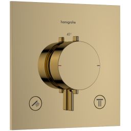 Hansgrohe Ecostat Comfort E bateria wannowo-prysznicowa podtynkowa termostatyczna złoty optyczny polerowany 33711990