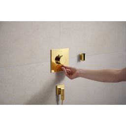 Hansgrohe Ecostat Comfort E bateria wannowo-prysznicowa podtynkowa termostatyczna złoty optyczny polerowany 33711990