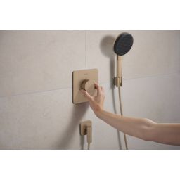 Hansgrohe Ecostat Comfort Q bateria prysznicowa podtynkowa termostatyczna brąz szczotkowany 33712140