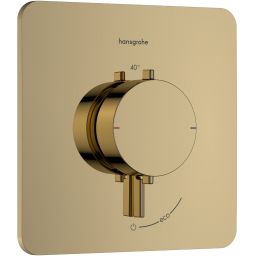 Hansgrohe Ecostat Comfort Q bateria prysznicowa podtynkowa termostatyczna złoty optyczny polerowany 33712990