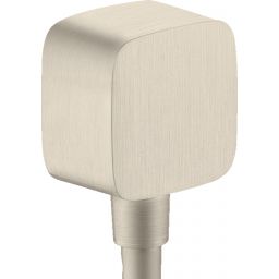 Axor ShowerSolutions przyłącze kątowe węża FixFit softsquare nikiel szczotkowany 36731820