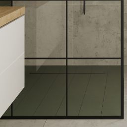 Hagser Iris Slim odpływ prysznicowy liniowy 70 cm ruszt odwracalny czarny mat HGR17000030