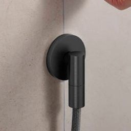 Hansgrohe FixFit Fine S przyłącze kątowe czarny chrom szczotkowany 28882340