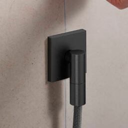 Hansgrohe FixFit Fine E przyłącze kątowe czarny chrom szczotkowany 28883340