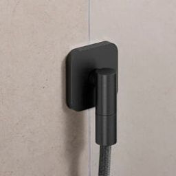 Hansgrohe FixFit Fine Q przyłącze kątowe czarny chrom szczotkowany 28884340