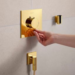 Hansgrohe Porter Fine uchwyt prysznicowy złoty optyczny polerowany 28885990