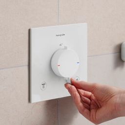 Hansgrohe Ecostat Comfort E bateria wannowo-prysznicowa podtynkowa termostatyczna biała 33711700
