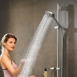 Hansgrohe Raindance Select S PowderRain zestaw prysznicowy z drążkiem 120 3jet P chrom 27667000