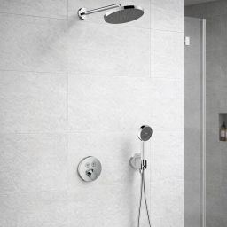 Hansgrohe ShowerSelect S zestaw prysznicowy podtynkowy termostatyczny z deszczownicą chrom (28056000, 27413000, 15743000, 01800180, 26888000, 28033000, 28276000)