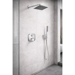 Hansgrohe Ecostat E zestaw prysznicowy podtynkowy termostatyczny z deszczownicą chrom (28737000, 27413000, 15708000, 01800180, 26889000, 24320000, 28276000)