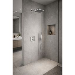 Hansgrohe Ecostat Square zestaw prysznicowy podtynkowy termostatyczny z deszczownicą chrom (28737000, 27413000, 15714000, 01800180, 26889000, 24320000, 28276000)