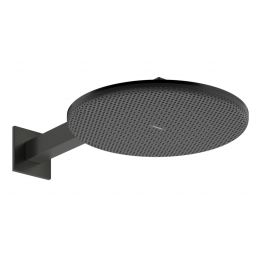 Hansgrohe Raindance Alive S deszczownica z ramieniem 30x30 cm okrągła Czarny Chrom Szczotkowany 24540340