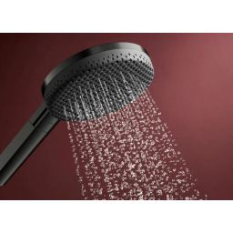Hansgrohe Raindance Alive Select S zestaw prysznicowy ścienny czarny chrom szczotkowany 24600340