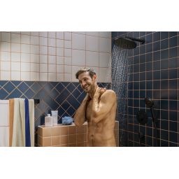 Hansgrohe Activera S deszczownica 24x24 cm okrągła czarna 28057670