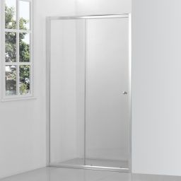 Hagser Ava drzwi prysznicowe 120 cm dwuczęściowe przesuwne chrom błyszczący/szkło przezroczyste HGR30000021