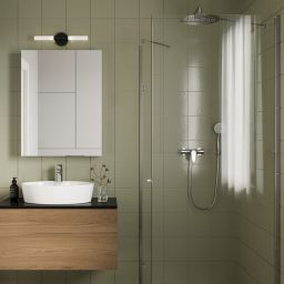 Hagser Gisa kabina prysznicowa 80x100 cm prostokątna chrom/szkło przezroczyste HGR30000020