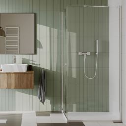 Hagser Amelia kabina prysznicowa 90x90 cm kwadratowa chrom/szkło przezroczyste HGR13000020