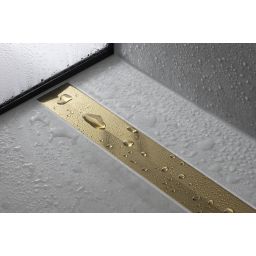 Hansgrohe RainDrain Flex element zewnętrzny odpływu 100 cm złoty optyczny polerowany 56046990