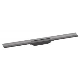 Hansgrohe RainDrain Flex element zewnętrzny odpływu liniowego 80 cm z możliwością przycięcia czarny chrom szczotkowany 56051340
