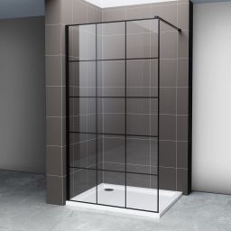 Hagser Agatha Walk-In ścianka prysznicowa 100 cm czarny mat/szkło przezroczyste HGR11000022