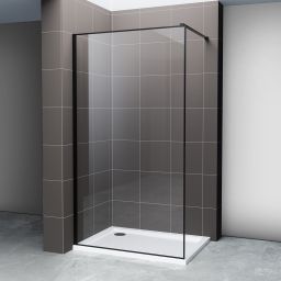 Hagser Hawisa Walk-In ścianka prysznicowa 100 cm czarny mat/szkło przezroczyste HGR60000022