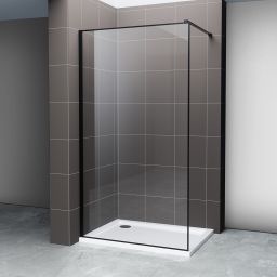 Hagser Hawisa Walk-In ścianka prysznicowa 120 cm czarny mat/szkło przezroczyste HGR70000022