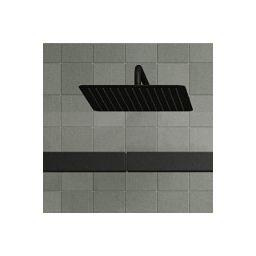 Hagser Ella deszczownica 30 cm kwadratowa czarny mat HGR28000037
