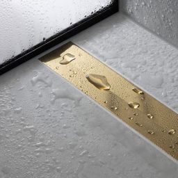 Hansgrohe RainDrain Flex element zewnętrzny odpływu 100 cm złoty optyczny polerowany 56046990