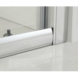 Hagser Ava drzwi prysznicowe 100 cm dwuczęściowe przesuwne chrom błyszczący/szkło przezroczyste HGR10000021