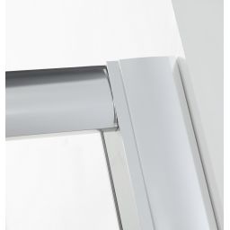 Hagser Ava drzwi prysznicowe 100 cm dwuczęściowe przesuwne chrom błyszczący/szkło przezroczyste HGR10000021