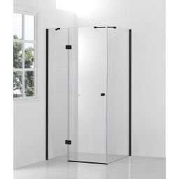 Hagser Gisa kabina prysznicowa 90 cm kwadratowa czarny mat/szkło przezroczyste HGR15000020