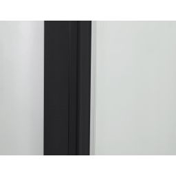 Hagser Ava drzwi prysznicowe 100 cm dwuczęściowe przesuwne czarny mat/szkło przezroczyste HGR13000021