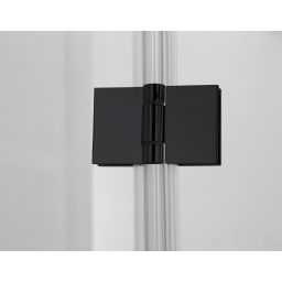 Hagser Gisa kabina prysznicowa 90 cm kwadratowa czarny mat/szkło przezroczyste HGR15000020