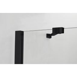 Hagser Gisa kabina prysznicowa 90 cm kwadratowa czarny mat/szkło przezroczyste HGR15000020