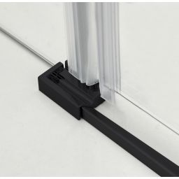 Hagser Gisa kabina prysznicowa 80x100 cm prostokątna czarny mat/szkło przezroczyste HGR16000020